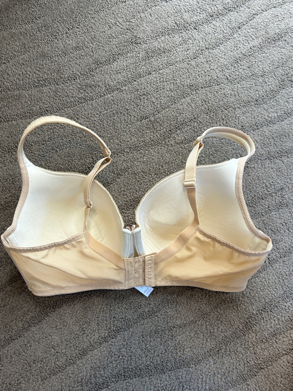 Cacique Modern Lace Covered Balconette  Beige Bra Size 38DDD - Picture 7 of 10